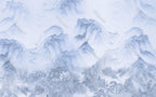 Blue Misty Mountains Wallpaper : Ink Wash Landscape Mural - View 2