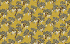 Mustard Wisteria Tree Wallpaper : Chinoiserie Blossom Pattern - View 2