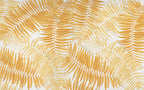 Golden Palm Leaf Wallpaper : Yellow Tropical Fronds Mural - View 2