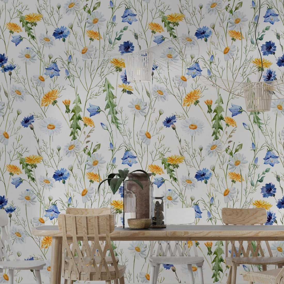 Ambesonne Flower Peel &amp; Stick Wallpaper