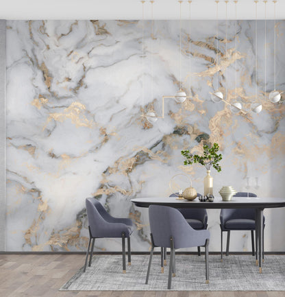 White Marble Wallpaper Peel and Stick, Custom Wall Murals, Texture Wallpaper, Abstract Art Wallpaper, Removable Wallpaper,  Living Room