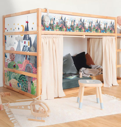 Castle Sticker for ikea Kura Bed Children&