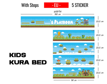 Sticker for ikea Kura Bed Children&