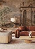 Ancient Rome Scenic Wallpaper: Vintage Oil Painting, Peel and Stick