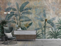Tropical Palm Tree Wallpaper: Peel and Stick Jungle Wall Mural, Customizable