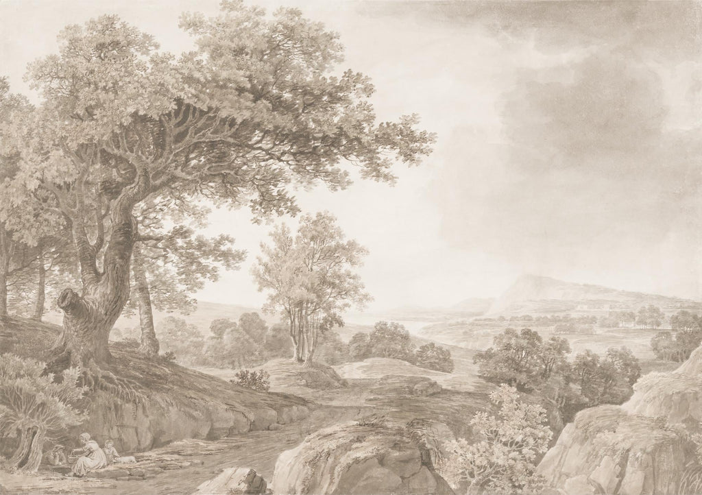 Vintage Tree Landscape Wallpaper Mural: Amazon Forest Peel and Stick - View 6