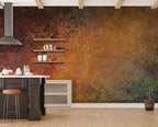 Copper Tones Concrete Wallpaper: Rusty Look, Peel and Stick - View 4