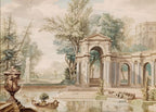 Victorian Landscape Wallpaper: 18th Century Scenic Wall Mural, Peel and Stick - View 6