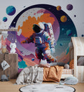 Astronaut Galaxy Wallpaper: Futuristic Space Wall Art
