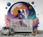 Astronaut Galaxy Wallpaper: Futuristic Space Wall Art - View 5