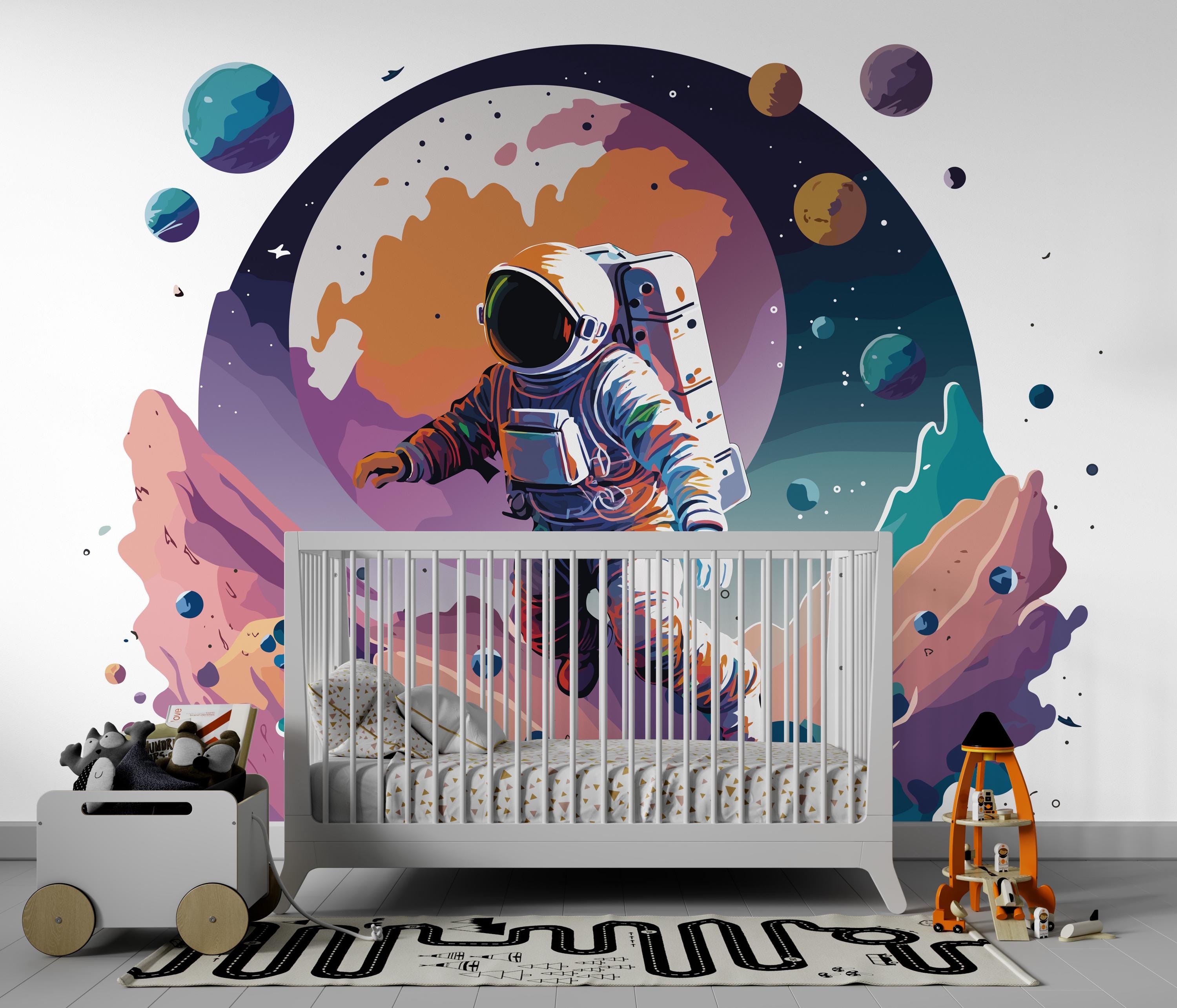 Astronaut Galaxy Wallpaper: Futuristic Space Wall Art - View 5