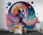 Astronaut Galaxy Wallpaper: Futuristic Space Wall Art - View 3