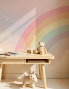 Rainbow Nursery Wallpaper: Peel and Stick Kids Room Decor