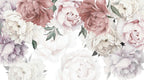 Big Floral Wallpaper: Soft Pink Watercolor Wall Mural, Peel and Stick - View 7
