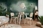 Crane Birds Peel and Stick Wallpaper: Vintage Wall Mural - View 3