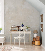Beige Textured Wallpaper: Neutral Rustic Peel and Stick Wall Mural - View 2