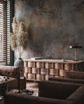 Textured Copper Wallpaper: Concrete Stucco Peel & Stick Wall Mural