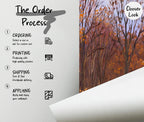 Autumn Forest Wall Mural: Rustic Fall Foliage Peel and Stick Wallpaper - View 5