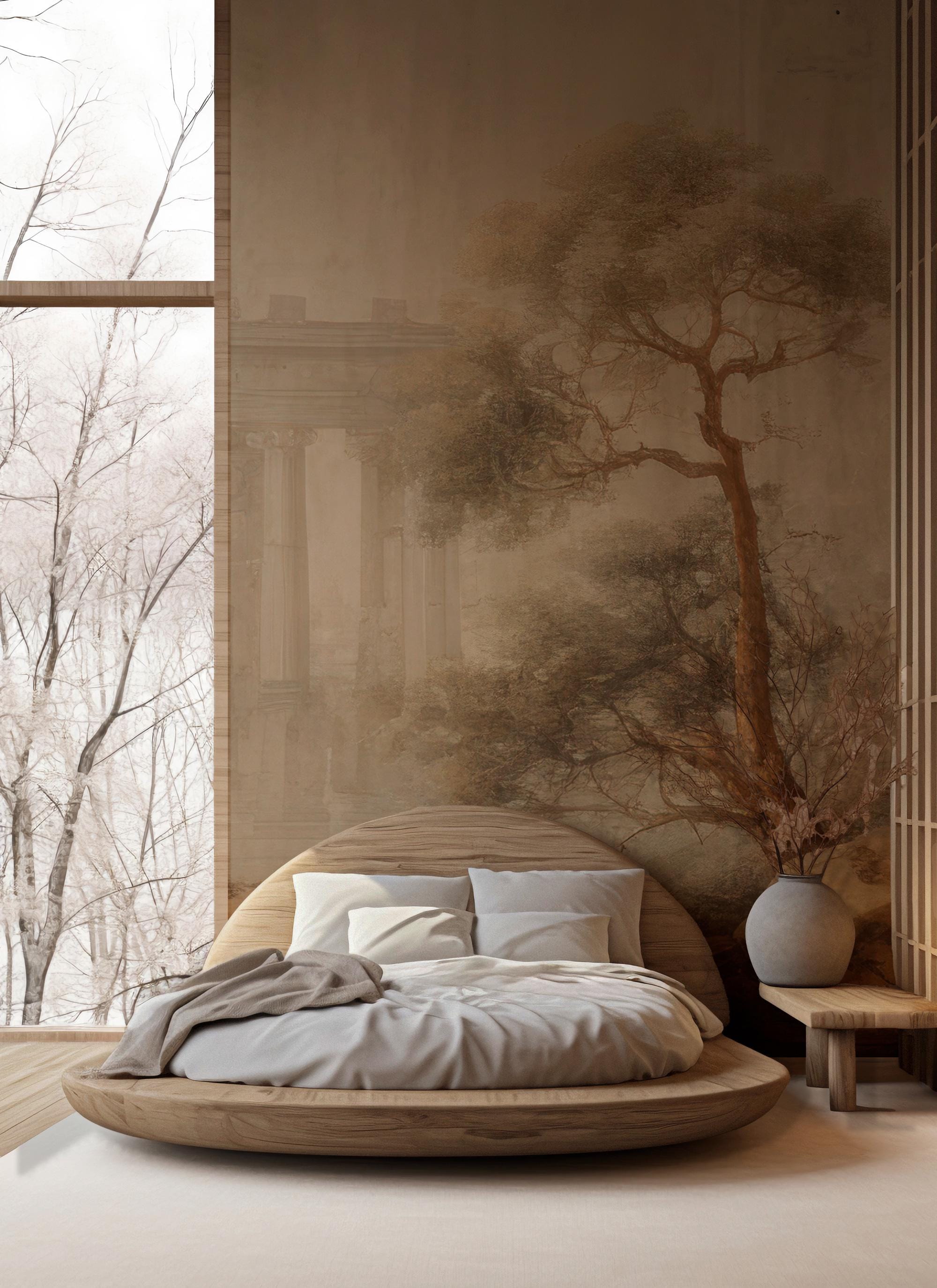 Ancient Rome Scenic Wallpaper Mural: Vintage Oil Painting Peel & Stick - View 5