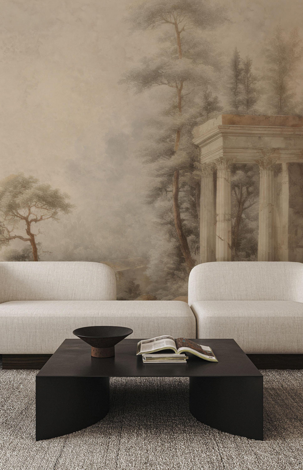 Ancient Rome Scenic Wallpaper Mural: Vintage Oil Painting Peel & Stick - View 7