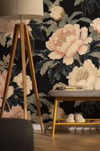 Crane & Floral Peel and Stick Wallpaper: Removable Wall Mural - View 3