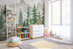 Forest Peel and Stick Wallpaper, Woodland Wall Mural, Kids Room Decor - View 6