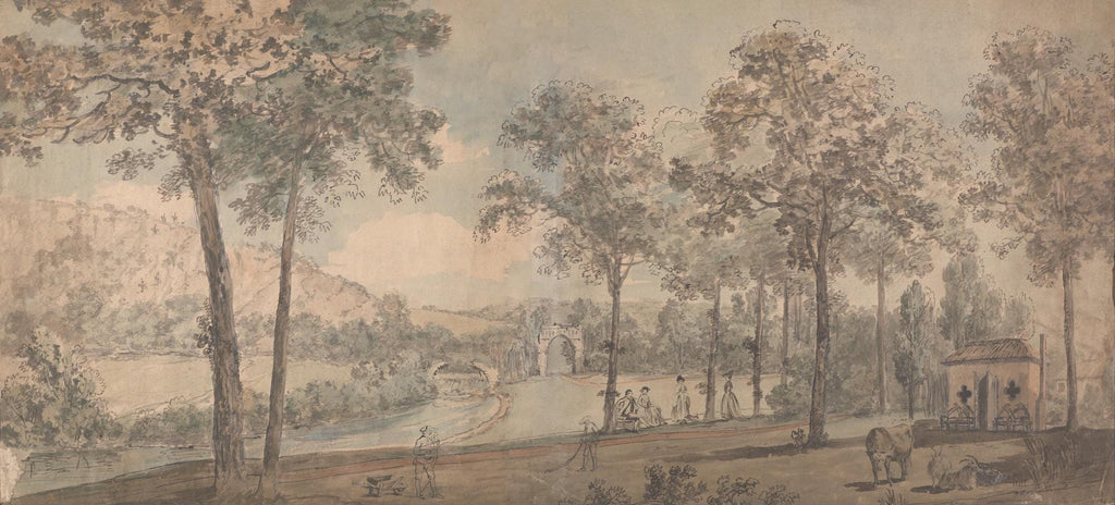 Forest Tropical Wallpaper: Vintage Landscape Peel and Stick Wallpaper - View 5