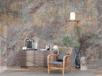 Textured Copper Wallpaper: Concrete Stucco Peel & Stick Wall Mural - View 4