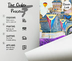 Disney Castle Wallpaper, Princess Nursery Decor, Peel and Stick - View 8