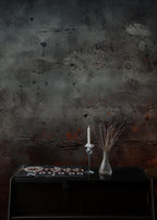 Black Concrete Wallpaper: Rusty Copper Tones, Peel and Stick - View 3