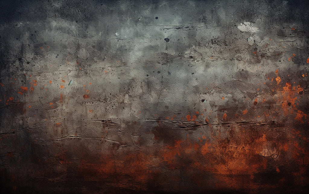 Black Concrete Wallpaper: Rusty Copper Tones, Peel and Stick - View 7