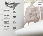 Safari Animals Wallpaper Mural: Peel and Stick Jungle Nursery - View 6