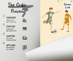 Soccer Kids Wall Mural: Peel & Stick Sports Wallpaper - View 6