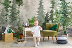 Forest Peel and Stick Wallpaper, Woodland Wall Mural, Kids Room Decor - View 3