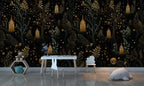 Gothic Haunted Forest Wallpaper: Spooky Skull Church Mural - View 5