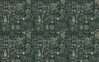 Botanical Herbal Wallpaper Mural: Vintage Apothecary Peel & Stick - View 5
