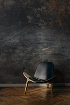 Dark Concrete Texture Wallpaper: Rusty Look, Peel and Stick