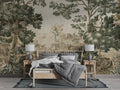 Vintage Scenic Landscape Wallpaper: European Mural, Custom Size Peel and Stick