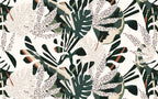 Tropical Leaf Peel and Stick Wallpaper: Jungle Botanical Wall Mural - View 6