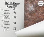 Rustic Brown Concrete Wallpaper: Distressed Texture, Modern Loft Decor, Peel and Stick - View 3