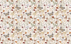 Watercolor Flower Butterfly Wallpaper: Boho Botanical Wall Mural - View 6