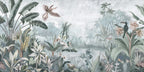 Tropical Jungle Wallpaper Mural: Vintage Rainforest Wall Art, Exotic Birds - View 6