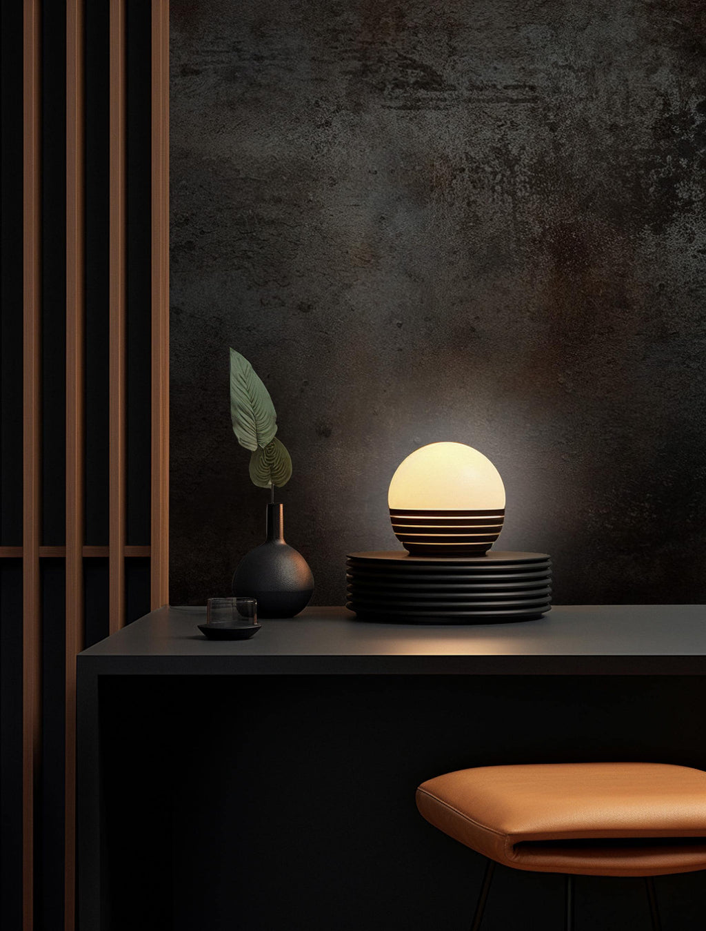 Industrial Concrete Texture Wallpaper Mural: Custom Peel & Stick - View 3