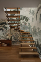Palm Tree Jungle Wallpaper: Tropical Wall Mural, Peel and Stick - View 3