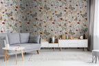 Watercolor Flower Butterfly Wallpaper: Boho Botanical Wall Mural - View 4