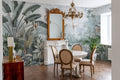 Tropical Jungle Wallpaper Mural: Vintage Rainforest Wall Art, Exotic Birds