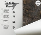 Concrete Look Wallpaper: Dark Grunge Rustic Copper Peel and Stick - View 4