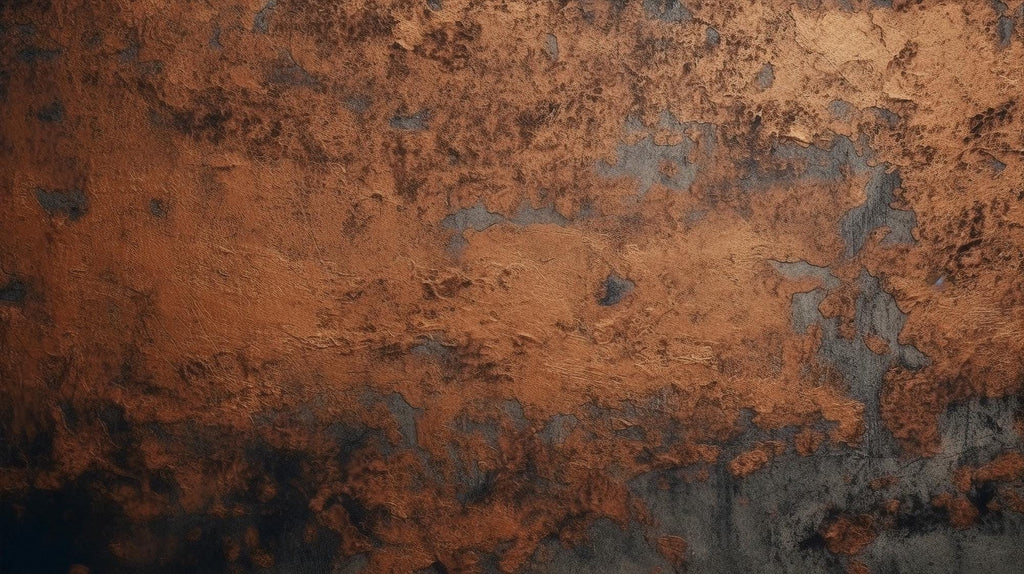 Rusty Copper Concrete Texture Wallpaper - Peel and Stick - View 6