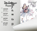 Pink Wildflower Wallpaper, Peel & Stick Floral Wall Mural - View 7