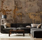 Gold Abstract Concrete Texture Wall Mural - Loft Decor - View 5